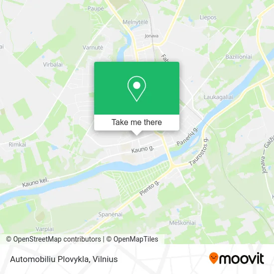 Карта Automobiliu Plovykla