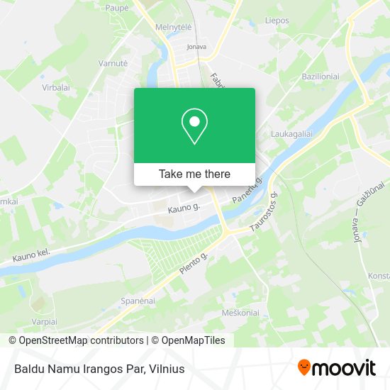 Карта Baldu Namu Irangos Par