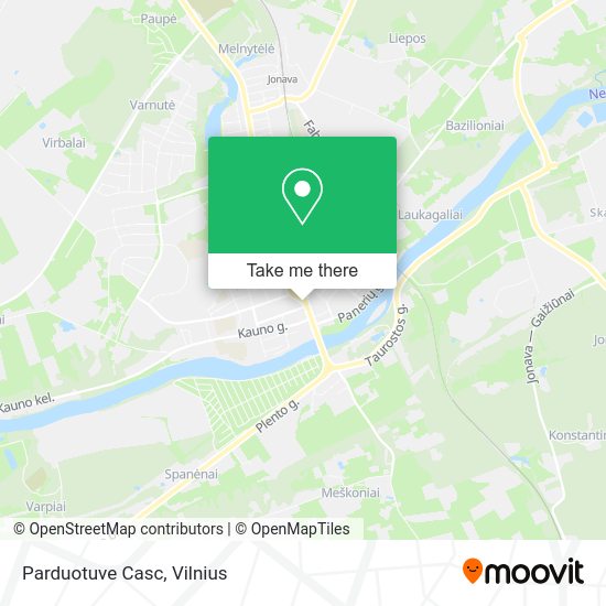 Карта Parduotuve Casc