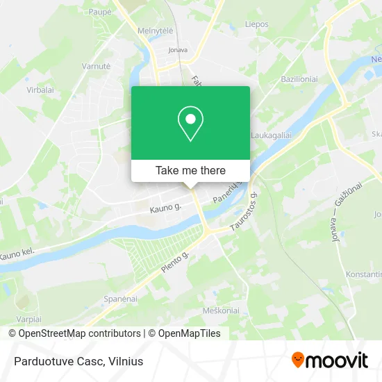 Карта Parduotuve Casc