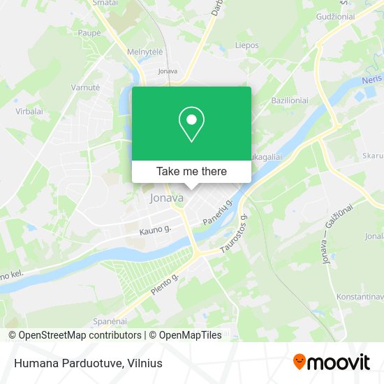 Карта Humana Parduotuve