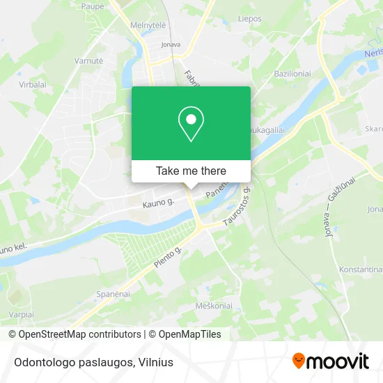 Карта Odontologo paslaugos