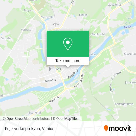 Карта Fejerverku prekyba
