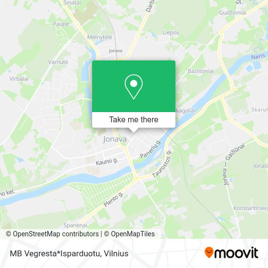 Карта MB Vegresta*Isparduotu