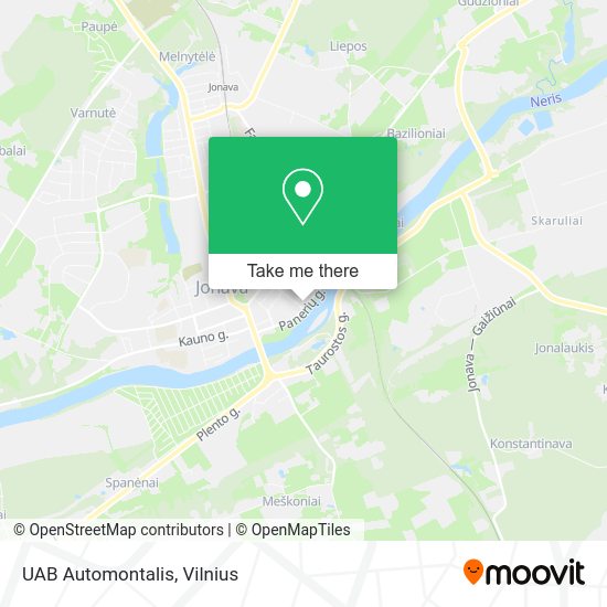 Карта UAB Automontalis