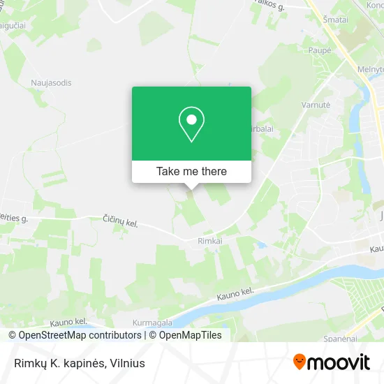 Карта Rimkų K. kapinės