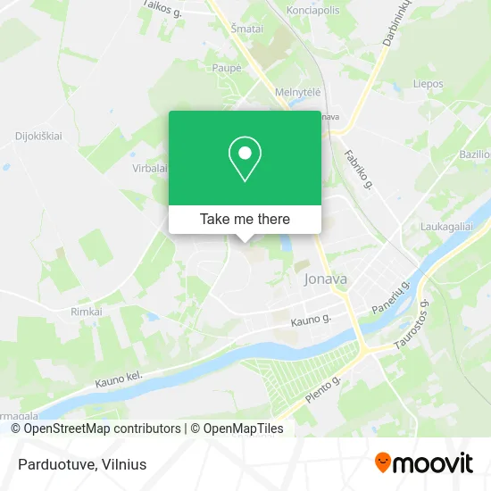 Карта Parduotuve