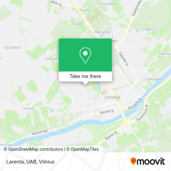 Карта Larenta, UAB