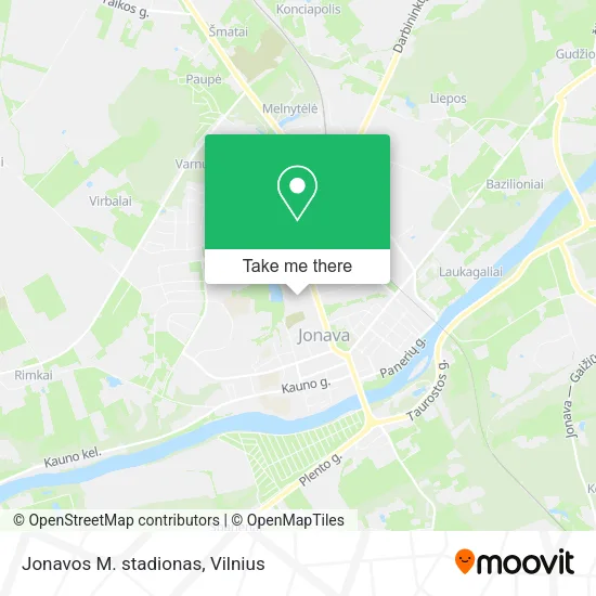 Jonavos M. stadionas map