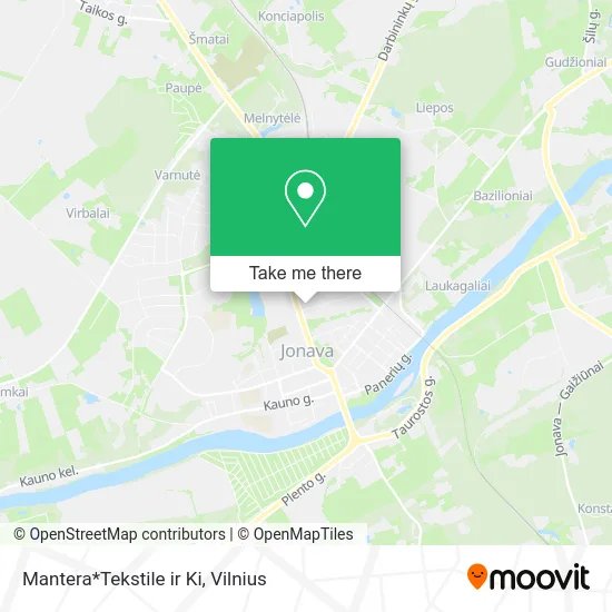 Карта Mantera*Tekstile ir Ki