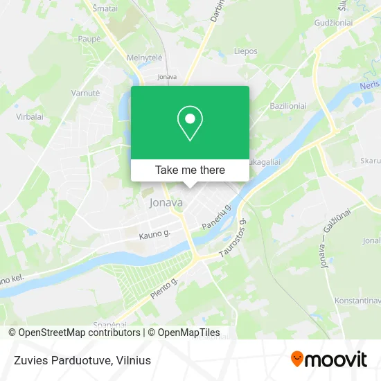 Карта Zuvies Parduotuve