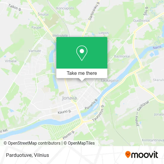 Карта Parduotuve