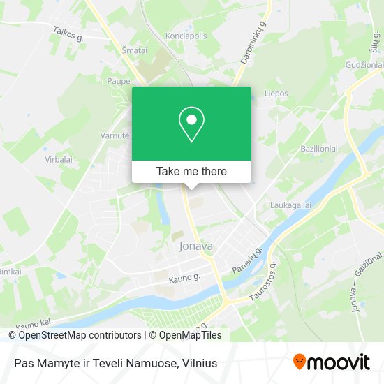 Карта Pas Mamyte ir Teveli Namuose