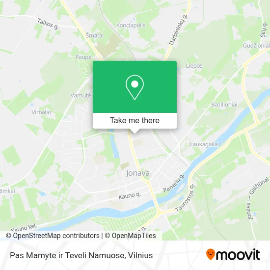 Карта Pas Mamyte ir Teveli Namuose