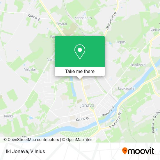 Карта Iki Jonava