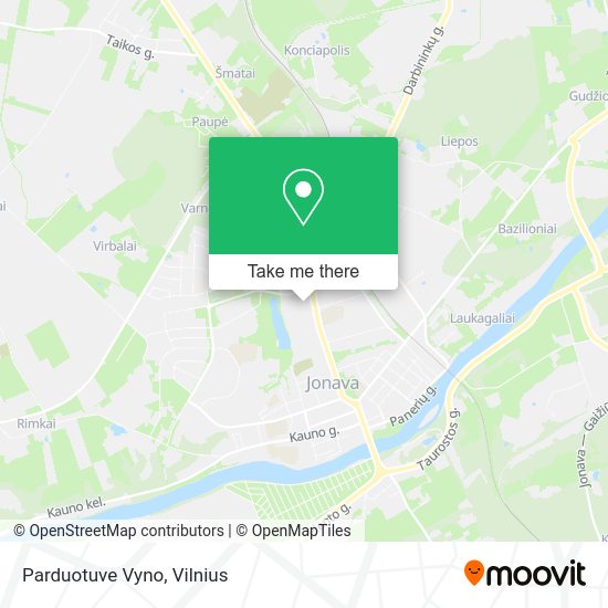 Карта Parduotuve Vyno
