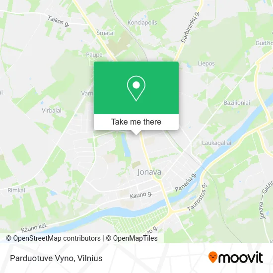 Карта Parduotuve Vyno