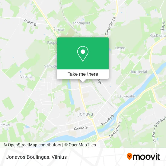 Карта Jonavos Boulingas