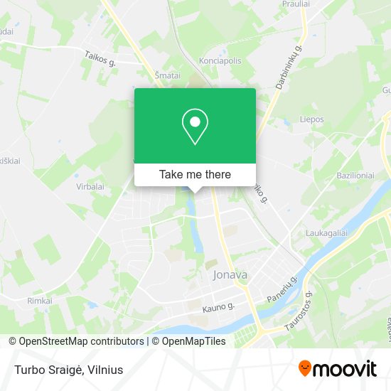 Карта Turbo Sraigė