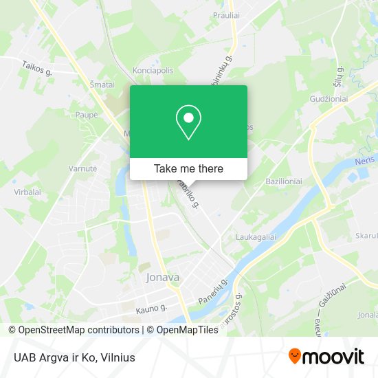 Карта UAB Argva ir Ko