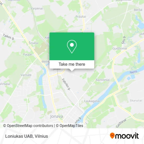 Карта Loniukas UAB