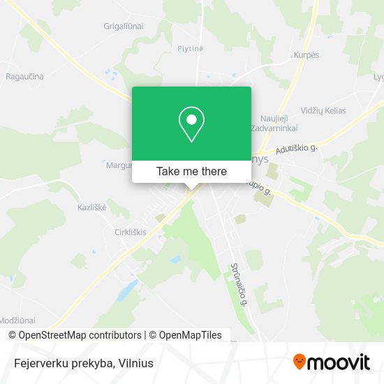 Карта Fejerverku prekyba