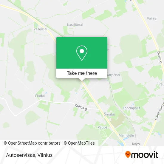 Карта Autoservisas