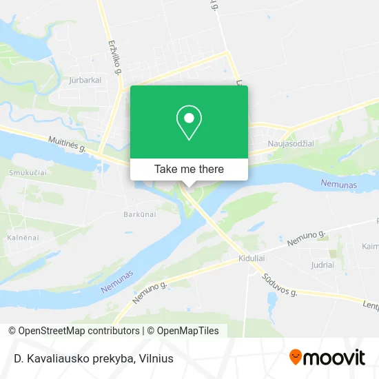 Карта D. Kavaliausko prekyba