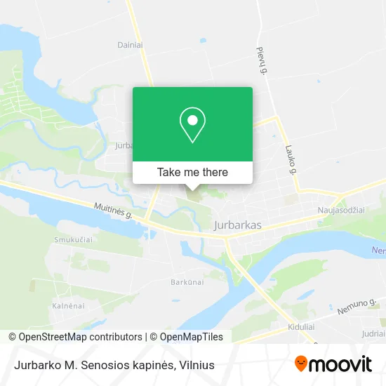 Карта Jurbarko M. Senosios kapinės