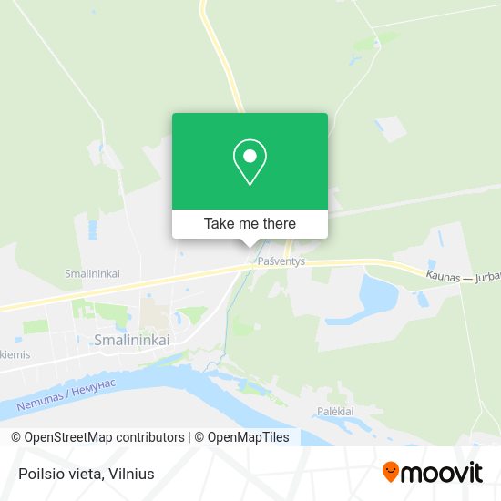 Карта Poilsio vieta