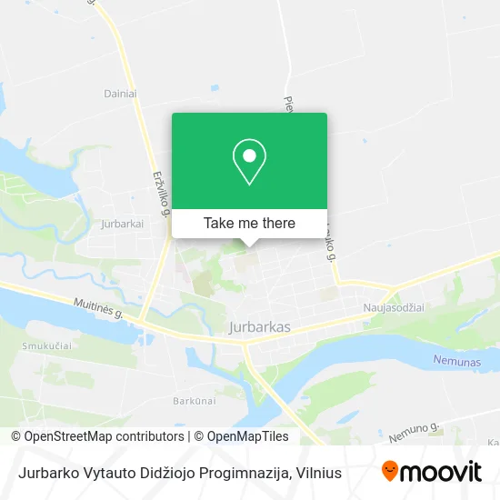 Карта Jurbarko Vytauto Didžiojo Progimnazija