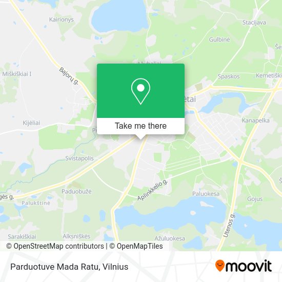 Карта Parduotuve Mada Ratu