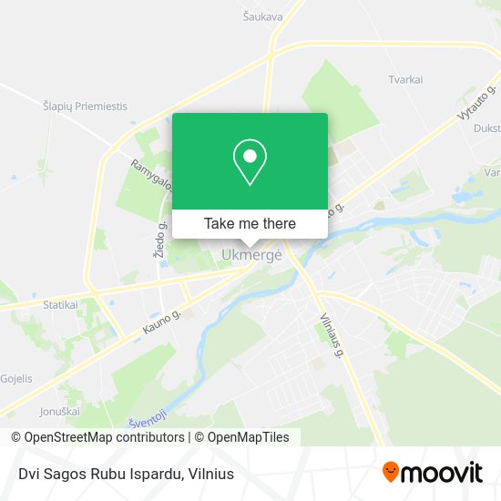 Карта Dvi Sagos Rubu Ispardu