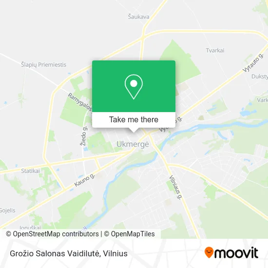 Карта Grožio Salonas Vaidilutė