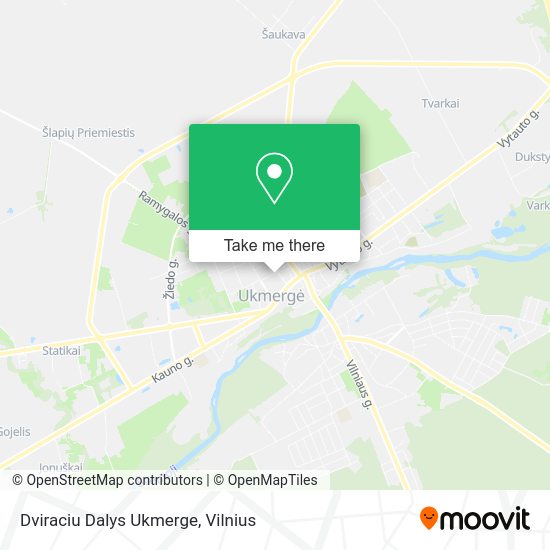 Карта Dviraciu Dalys Ukmerge