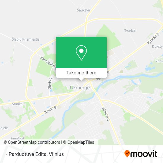 Карта - Parduotuve Edita