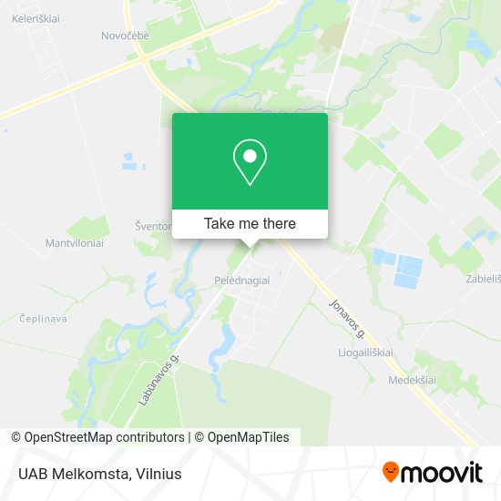 Карта UAB Melkomsta