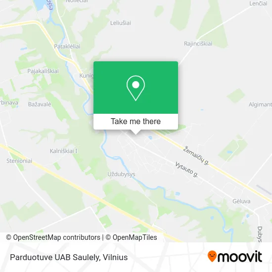 Карта Parduotuve UAB Saulely