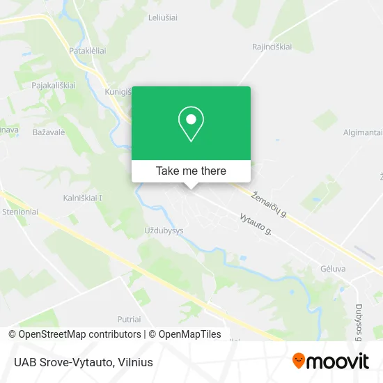 Карта UAB Srove-Vytauto