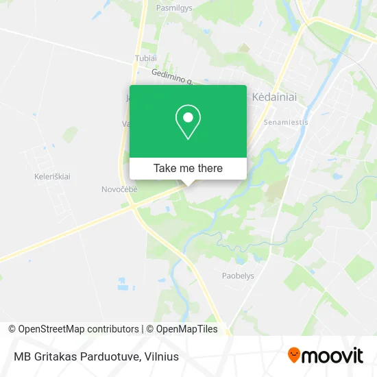 Карта MB Gritakas Parduotuve