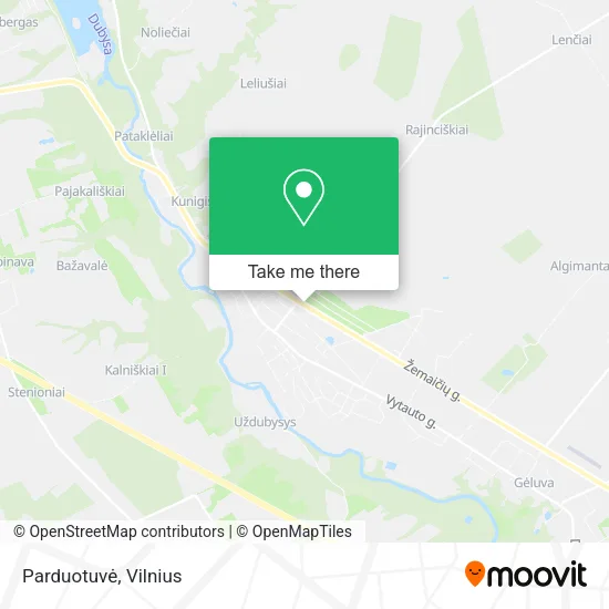 Карта Parduotuvė