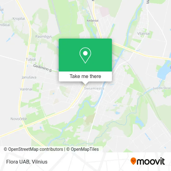 Карта Flora UAB