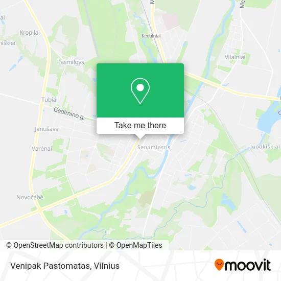 Карта Venipak Pastomatas