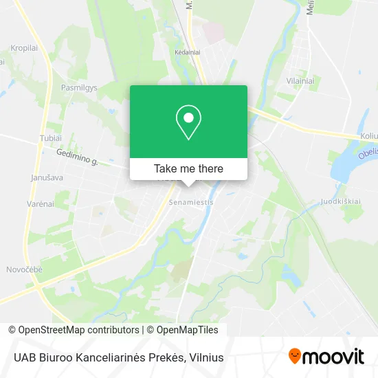 Карта UAB Biuroo Kanceliarinės Prekės