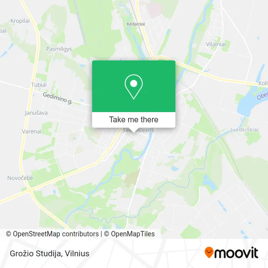 Карта Grožio Studija