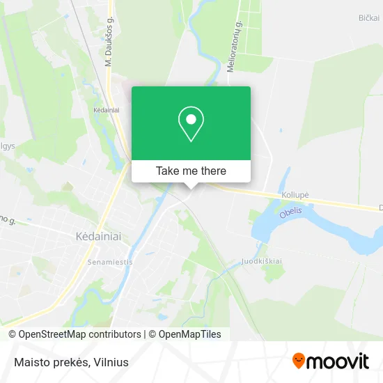 Карта Maisto prekės