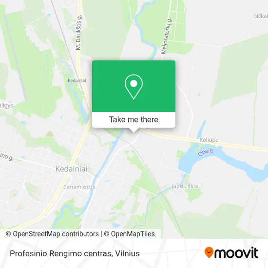 Карта Profesinio Rengimo centras