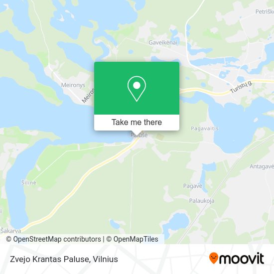 Карта Zvejo Krantas Paluse