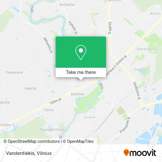 Карта Vandentiekis