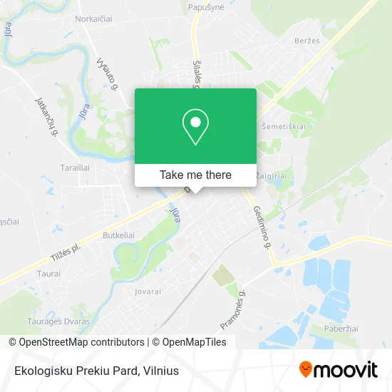 Карта Ekologisku Prekiu Pard